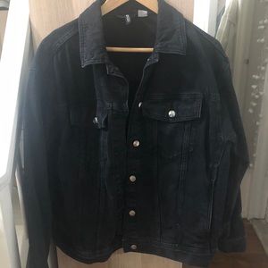 Black denim jacket- brand new